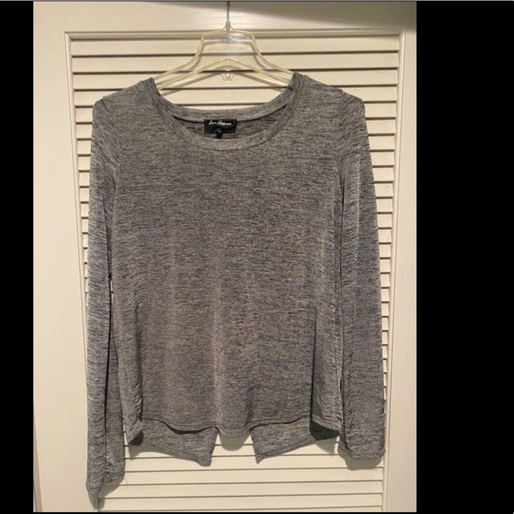 Grey open slit Sam Edelman top